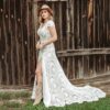 White Lace Bridal Gown White Lace Bridal Gown
