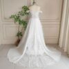 White Lace Off Shoulder Gown