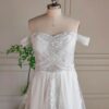 White Lace Off Shoulder Gown