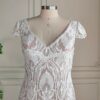 White Lace V Neck Dress White Lace V Neck Dress