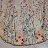 Wildflower Embroidered Mesh Skirt The Honeyblossom Veil, a wildflower wedding veil embroidered all over with poppies, daisies and ferns