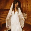 The Renegade Veil — Western Wedding Veil with Fringe Trim
