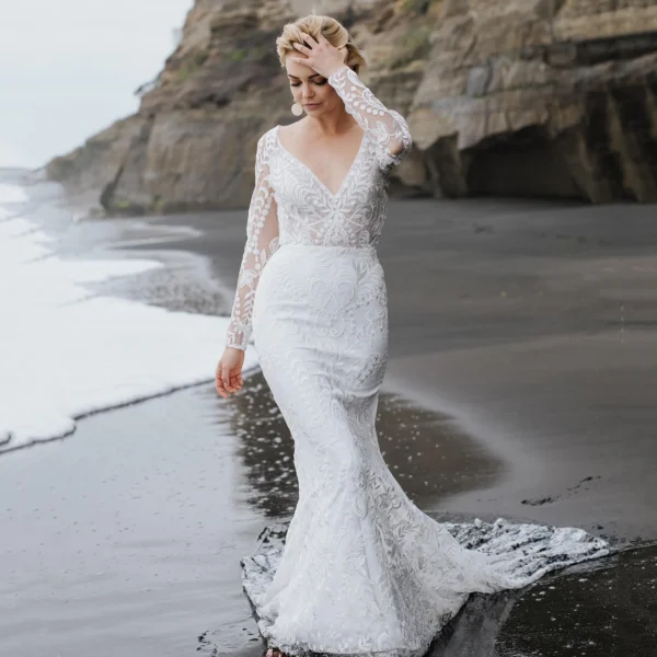 S22929fa8dfcc4ca28fceb310b543edcbE.webp Ever After Elegance Boho Wedding Dress