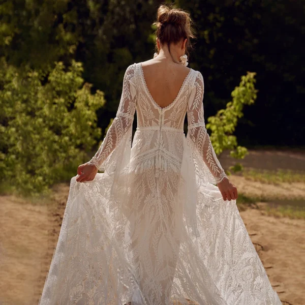 Sierra Dream Tassel Bell Sleeve Wedding Dress