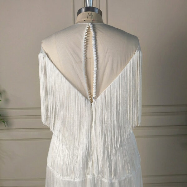 Wild West Romance Fringe Wedding Dress2 Wild West Romance Fringe Wedding Dress