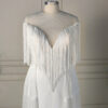 Wild West Romance Fringe Wedding Dress3 Wild West Romance Fringe Wedding Dress
