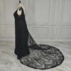 Black Floral Lace Gown Black Floral Lace Gown