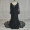 Black Floral Lace Mermaid Gown Black Floral Lace Mermaid Gown