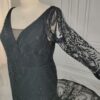 Black Lace Long Sleeve Gown Black Lace Long Sleeve Gown