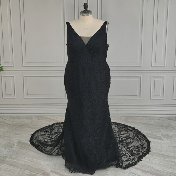 Black Lace Mermaid Gown Black Lace Mermaid Gown