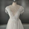 Blush White Lace Fringe Dress