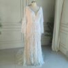 Boho Ivory Lace Wedding Dress