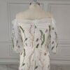 Butterfly Embroidered Off Shoulder Dress