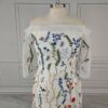 Floral Butterfly Embroidered Mesh Dress