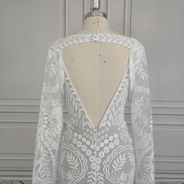 Floral Lace Backless Gown Floral Lace Backless Gown