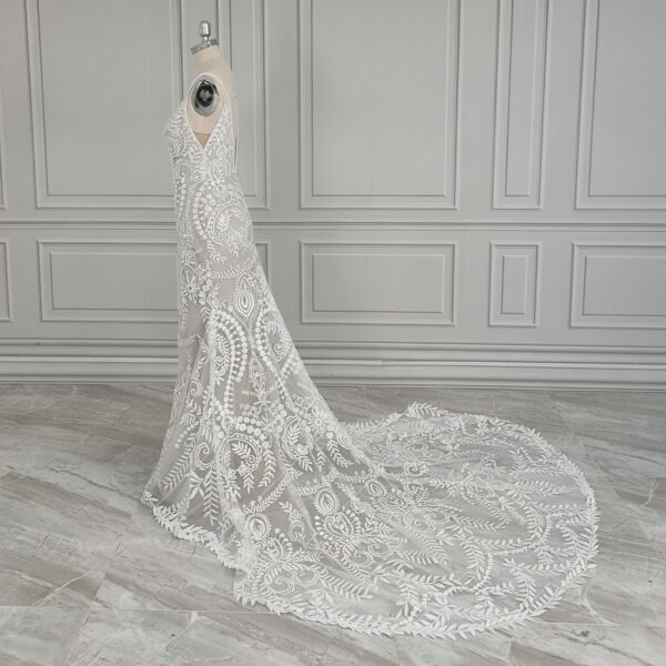 Intricate White Lace Wedding Gown Intricate White Lace Wedding Gown