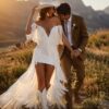Wild West Romance Fringe Wedding Dress