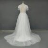 White Beaded Fringe Wedding Dress