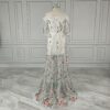 White Floral Embroidered Maxi Dress