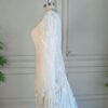 White Fringe Lace Dress