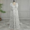 White Fringe Lace Maxi Dress White Fringe Lace Maxi Dress