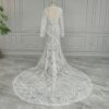 White Lace Backless Wedding Gown White Lace Backless Wedding Gown