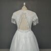 White Lace Fringe Backless Dress