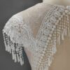 White Lace Fringe Capelet