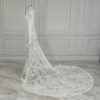 White Lace Long Sleeved Gown White Lace Long Sleeved Gown