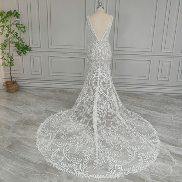 White Lace Mermaid Gown White Lace Mermaid Gown