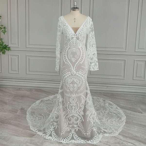 White Lace Mermaid Wedding Dress White Lace Mermaid Wedding Dress
