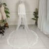 White Tassel Fringe Wedding Veil