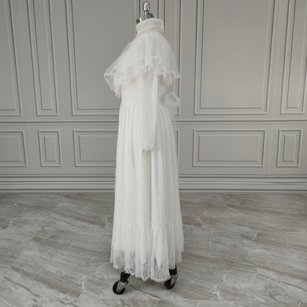 2 Timeless Grace Victorian Long Sleeve Lace Wedding Dress