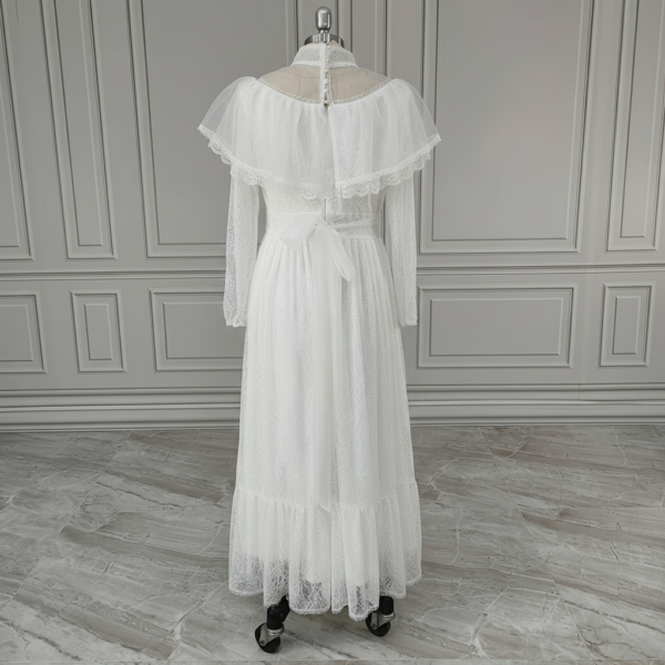 5 Timeless Grace Victorian Long Sleeve Lace Wedding Dress