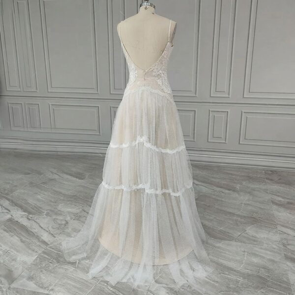 Ivory Tiered Tulle Wedding Gown Ivory Tiered Tulle Wedding Gown
