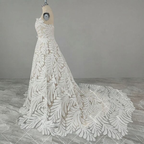 Leaf Lace Wedding Gown Leaf Lace Wedding Gown