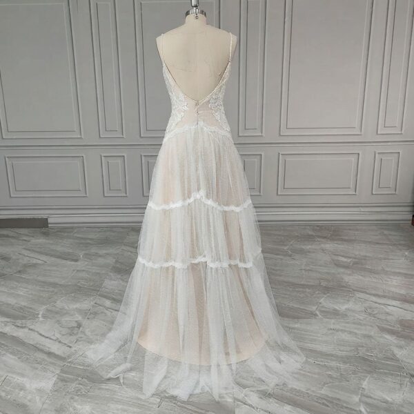 Tiered Tulle Wedding Gown Tiered Tulle Wedding Gown