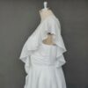 White Chiffon Flutter Sleeve Dress White Chiffon Flutter Sleeve Dress