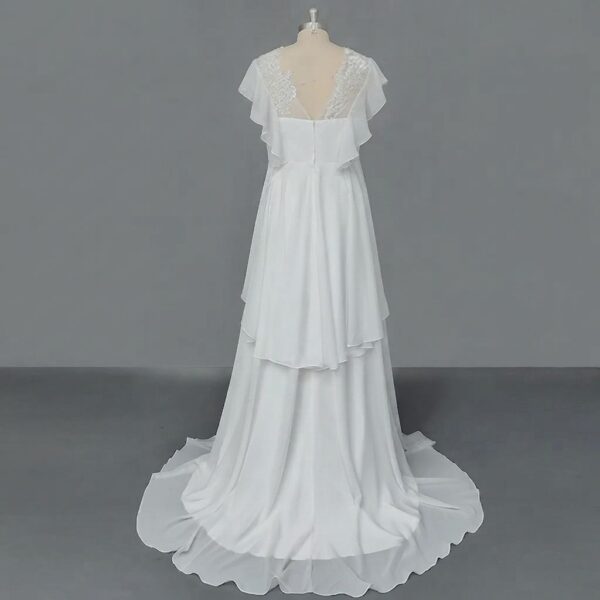 White Chiffon Wedding Dress White Chiffon Wedding Dress