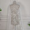 White Floral Lace Veil