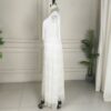White Fringe Maxi Dress