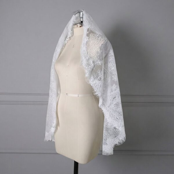 White Lace Bridal Veil
