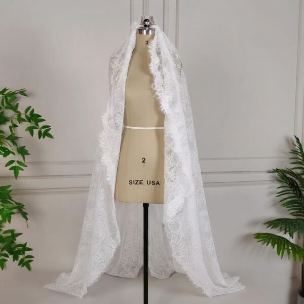 White Lace Bridal Veil