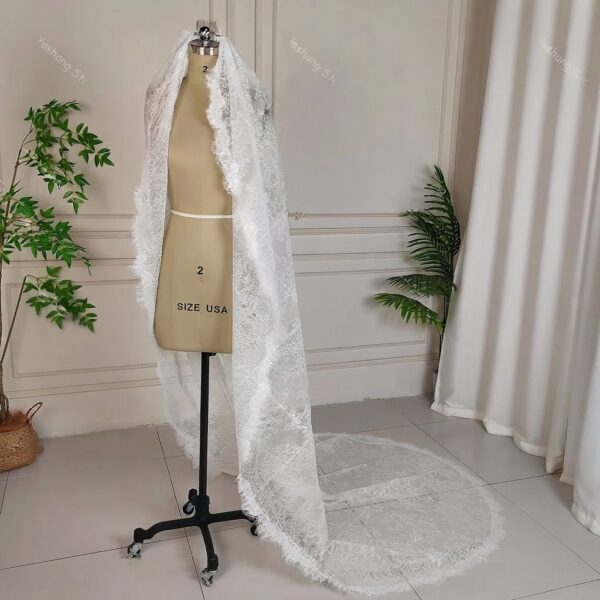 White Lace Bridal Veil
