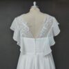 White Lace Flutter Sleeve Dress White Lace Flutter Sleeve Dress