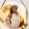Western Boho Wedding Dress with Detachable Flare Sleeves — customer review photo