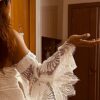 Western Boho Wedding Dress with Detachable Flare Sleeves — customer review photo