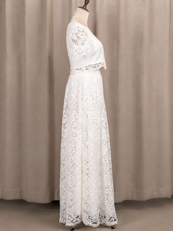 White Lace Maxi Dress