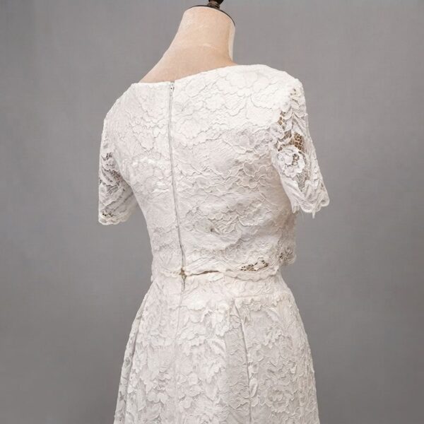 White Lace Two Piece Dress White Lace Two Piece Dress