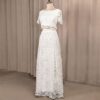 White Lace Two Piece Dress White Lace Two Piece Dress
